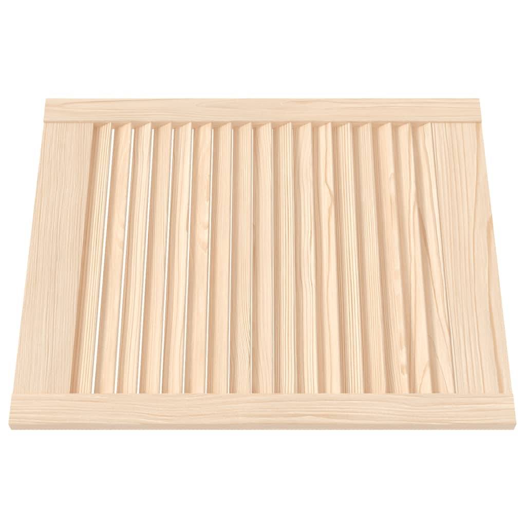 vidaXL Schranktüren Lamellen-Design 2 Stk. 61,5x49,4 cm Massivholz