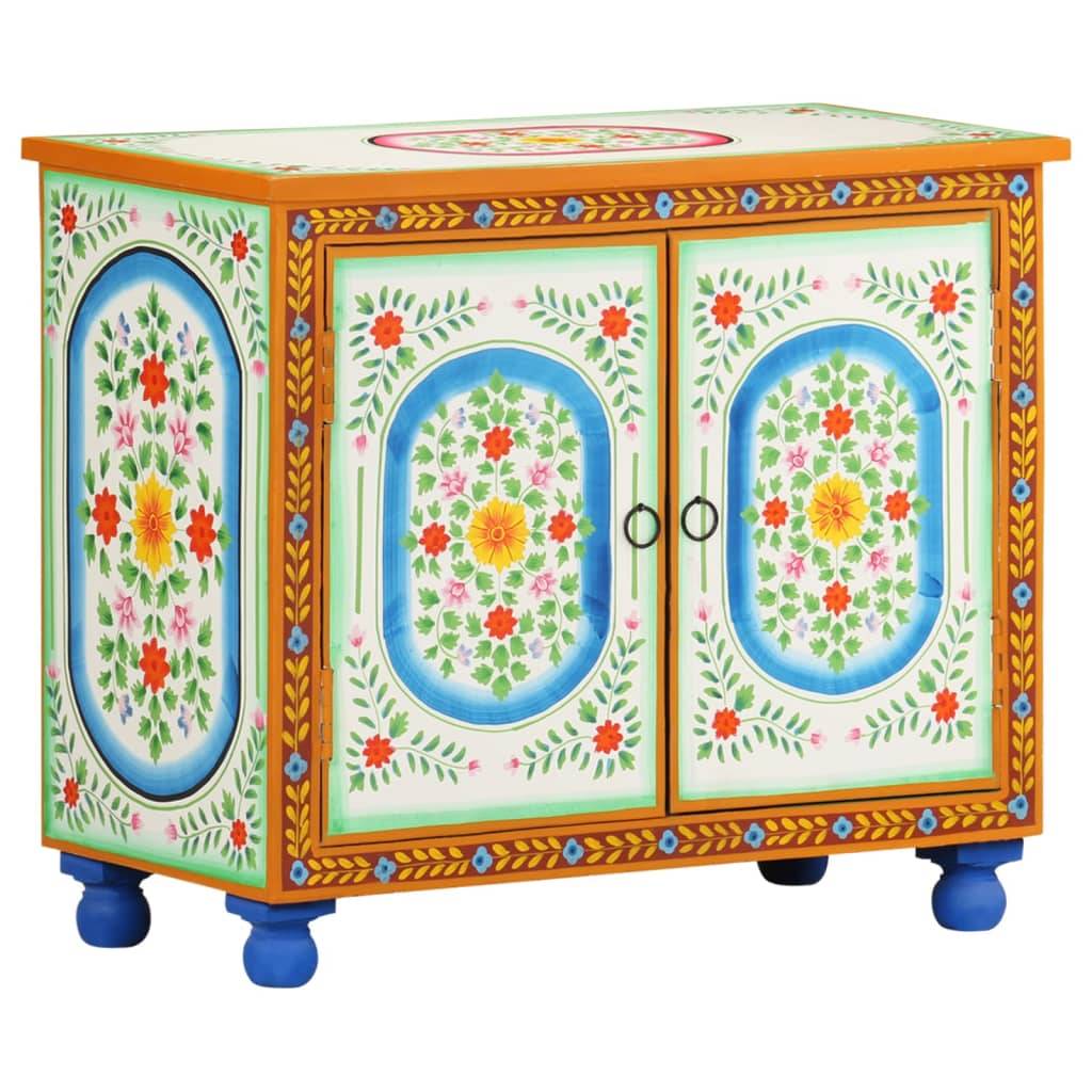 vidaXL Sideboard Handbemalt 70x35x60 cm Mango Massivholz