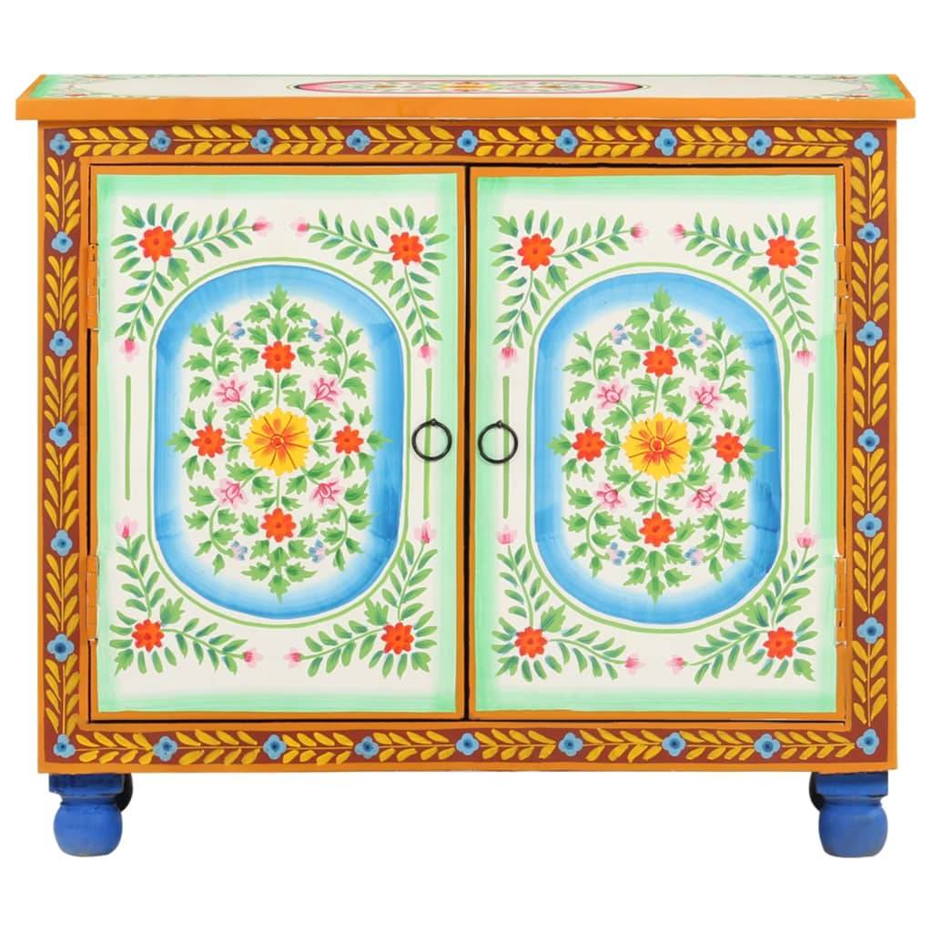 vidaXL Sideboard Handbemalt 70x35x60 cm Mango Massivholz