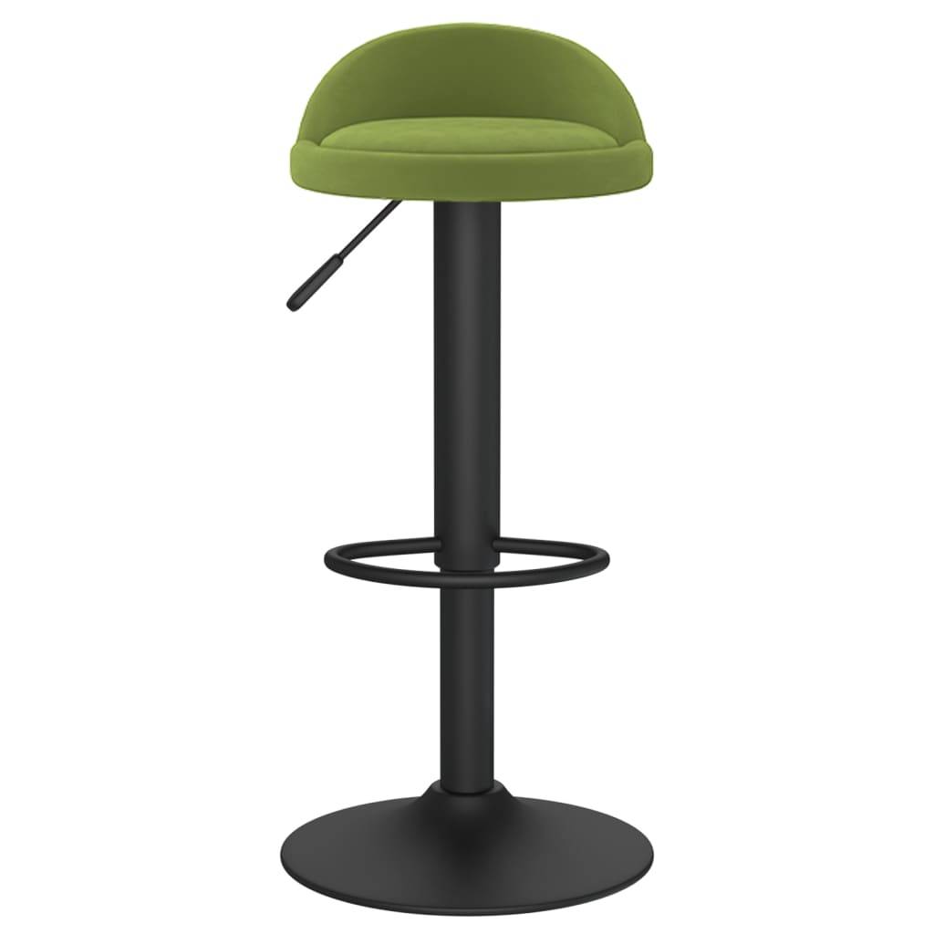 vidaXL Barhocker 2 Stk. Hellgrün Samt