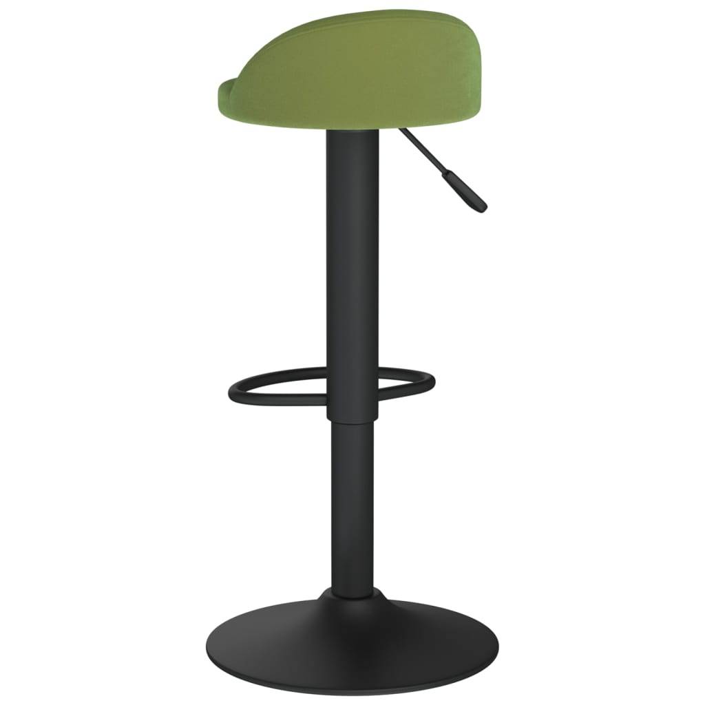 vidaXL Barhocker 2 Stk. Hellgrün Samt