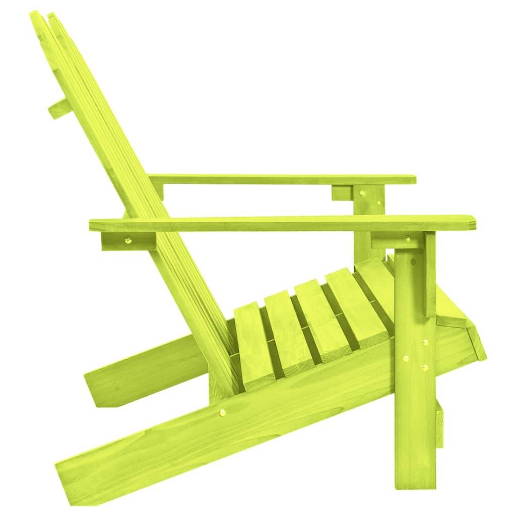 vidaXL 2-Sitzer Adirondack-Gartenbank Massivholz Tanne Grün