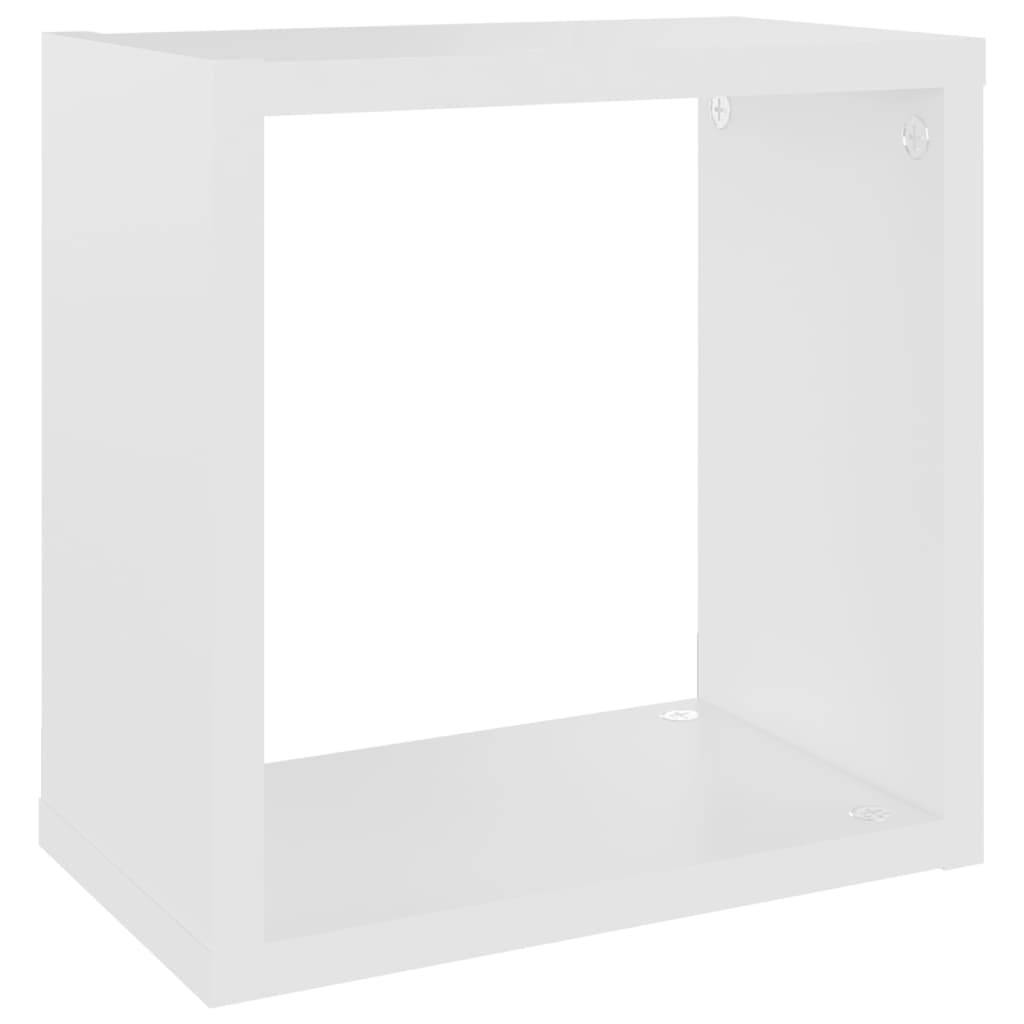 vidaXL Würfelregale 2 Stk. Weiß 26x15x26 cm