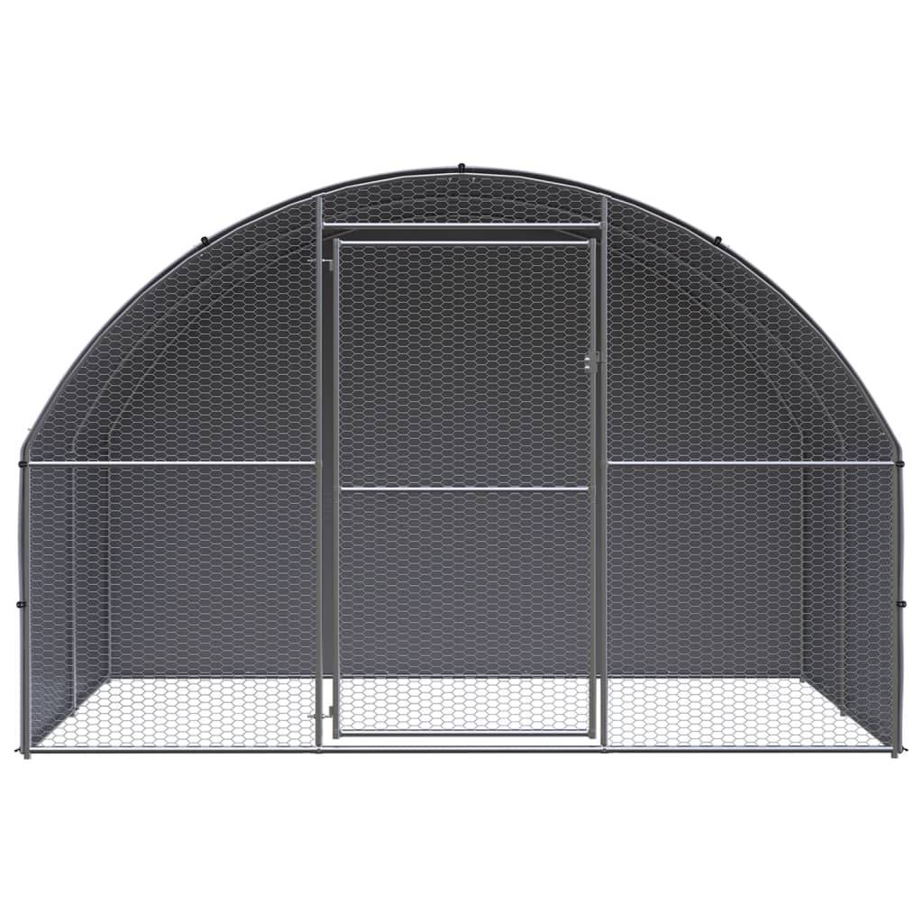 vidaXL Outdoor-Hühnerstall 3x2x2 m Verzinkter Stahl