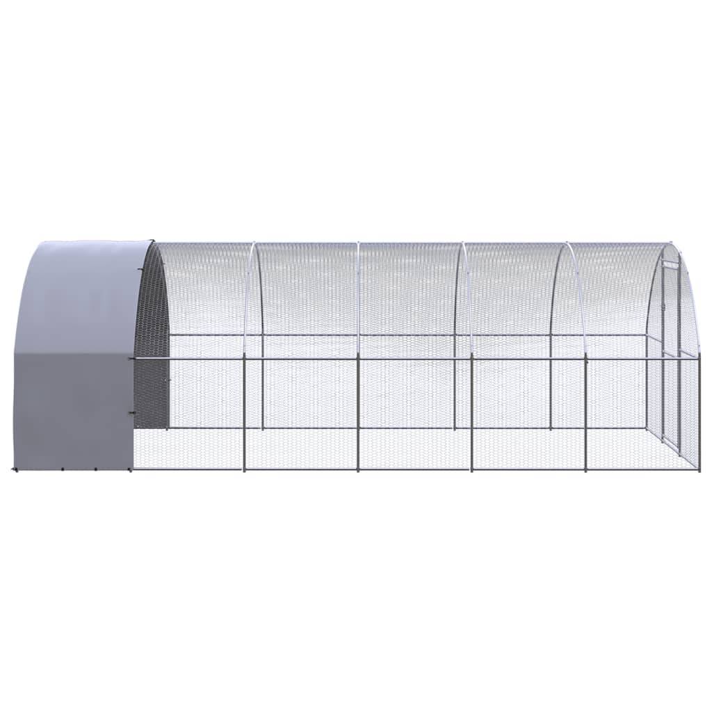 vidaXL Outdoor-Hühnerstall 3x6x2 m Verzinkter Stahl