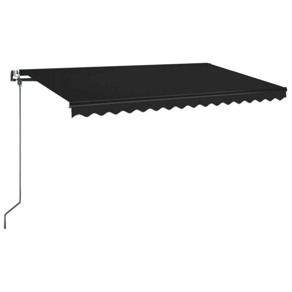 vidaXL Automatische Markise mit LED & Windsensor 450x350 cm Anthrazit