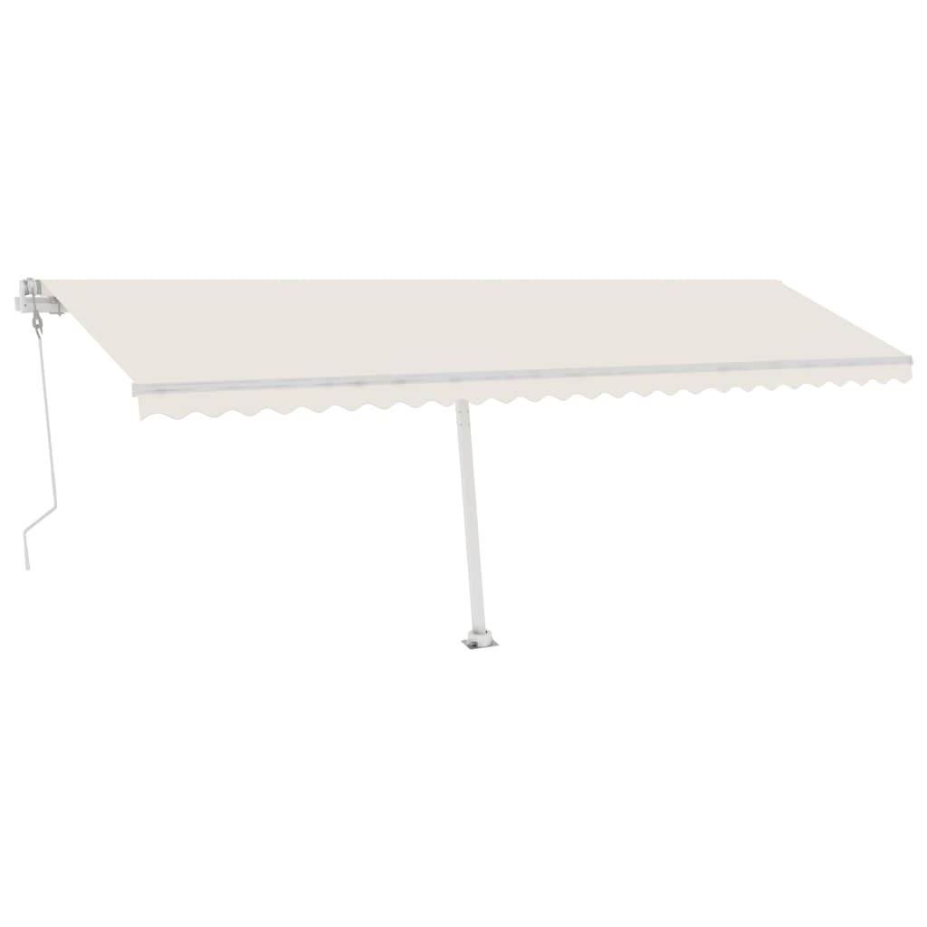 vidaXL Standmarkise Automatisch 600x350 cm Creme