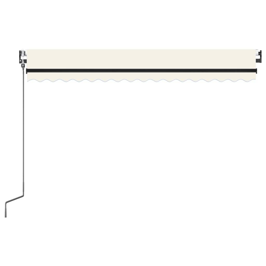vidaXL Automatische Markise mit LED & Windsensor 400x350 cm Creme