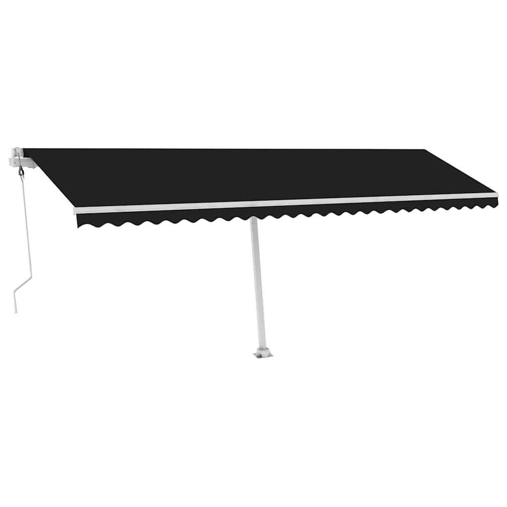 vidaXL Automatische Markise mit LED &amp; Windsensor 600x300 cm Anthrazit