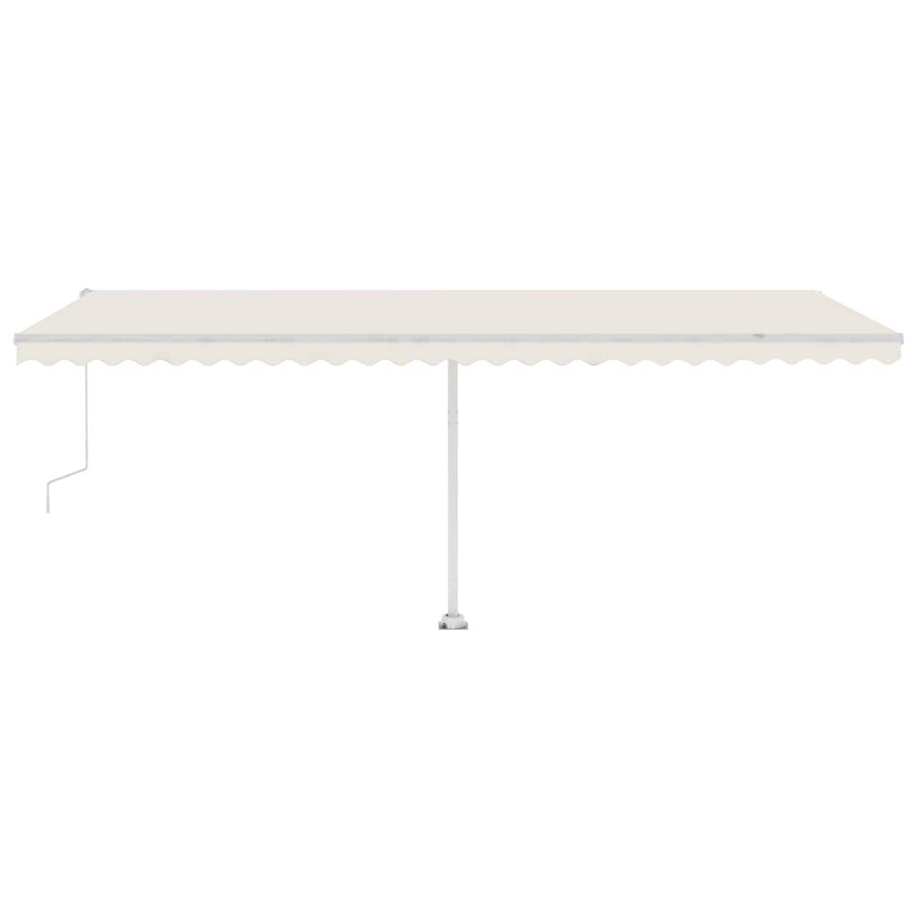 vidaXL Standmarkise Automatisch 600x350 cm Creme