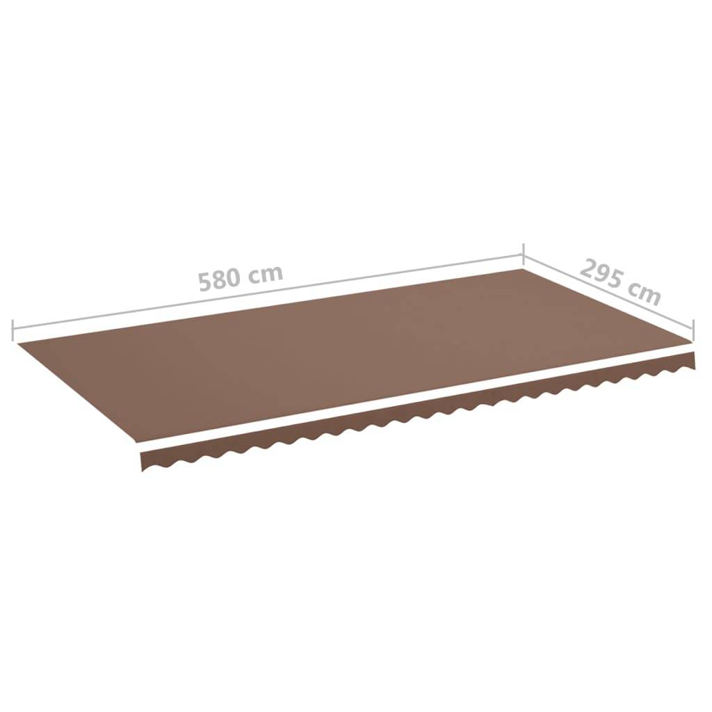 vidaXL Markisenbespannung Braun 6x3 m