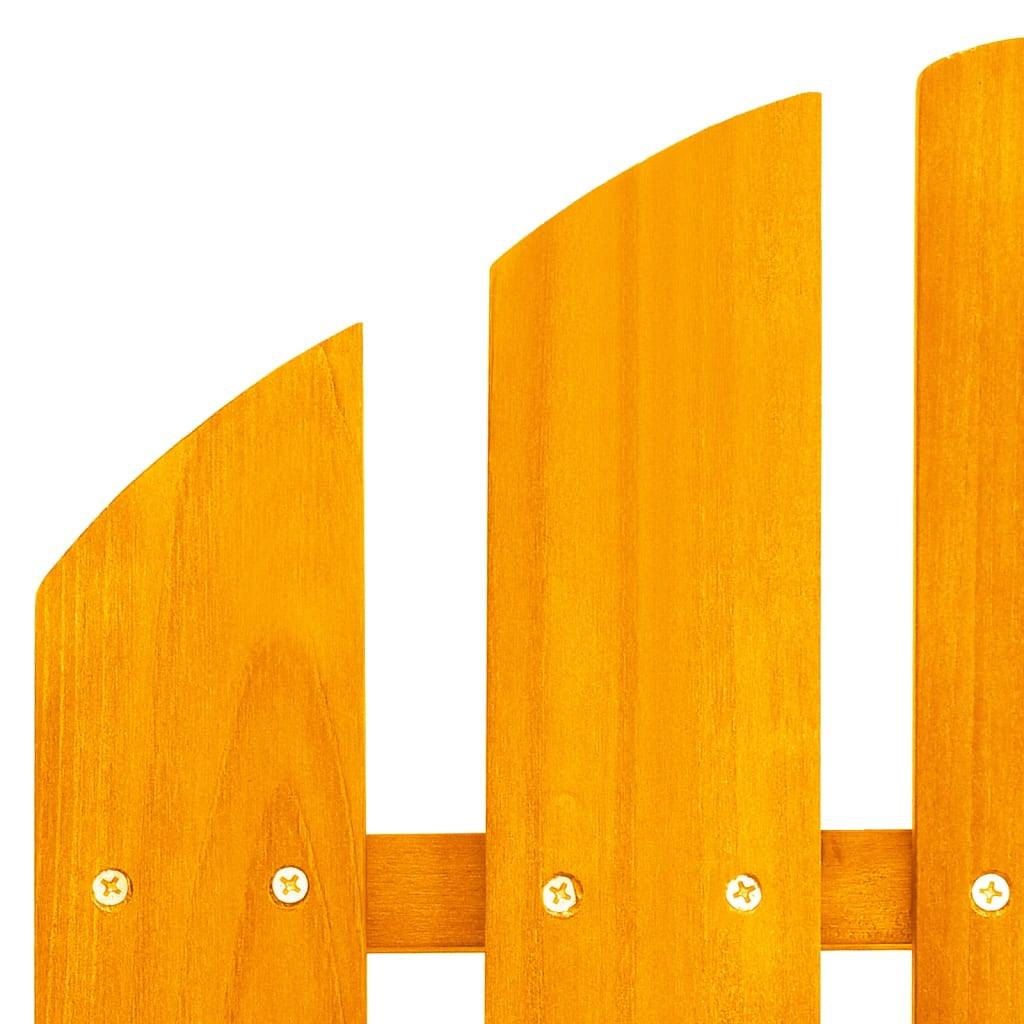 vidaXL Adirondack-Gartenbank 2-Sitzer mit Fußteil Tannenholz Orange