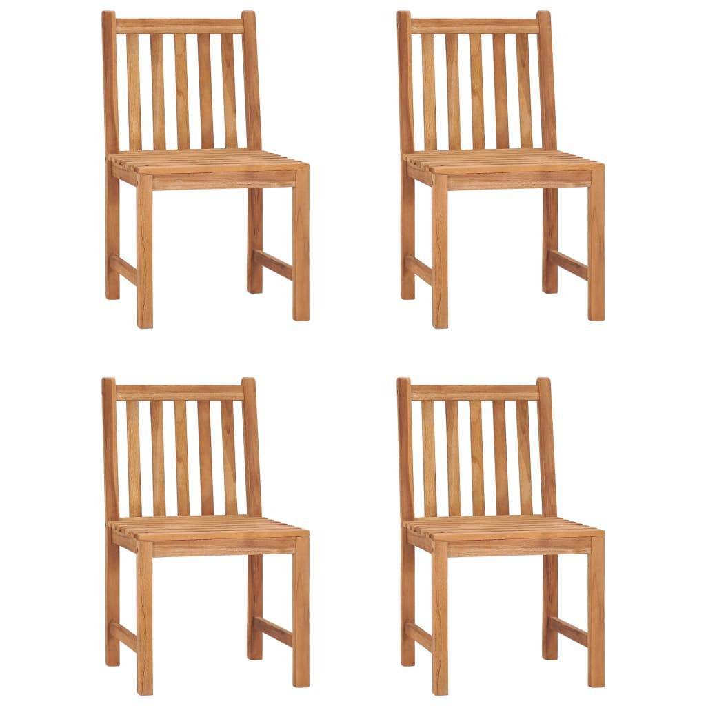 vidaXL 5-tlg. Garten-Essgruppe Teak Massivholz