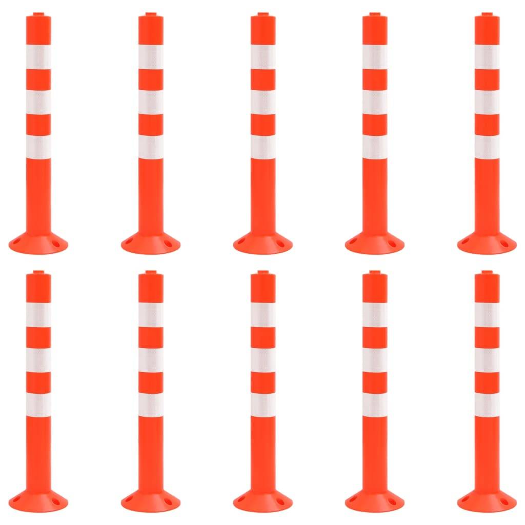 vidaXL Absperrpfosten 10 Stk. 75 cm PE