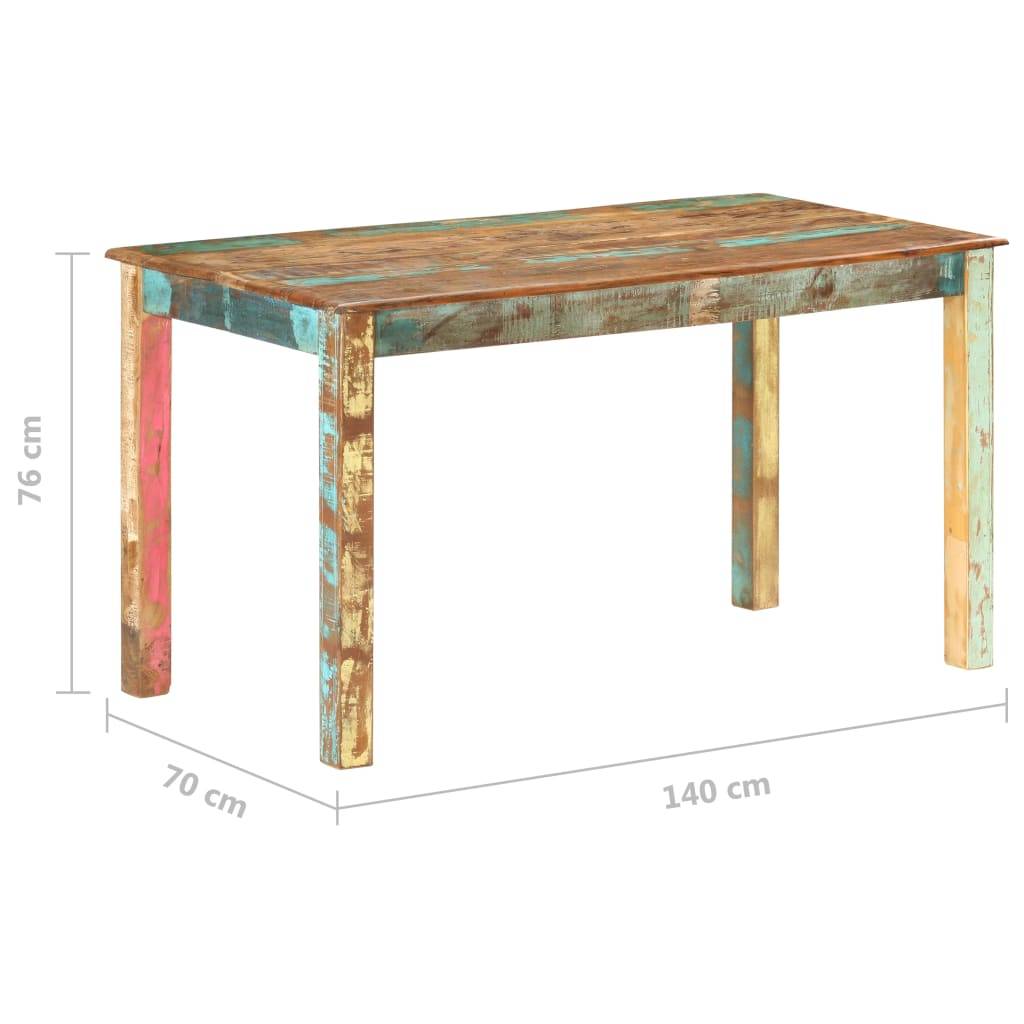 vidaXL Esstisch Altholz Massiv 140x70x76 cm