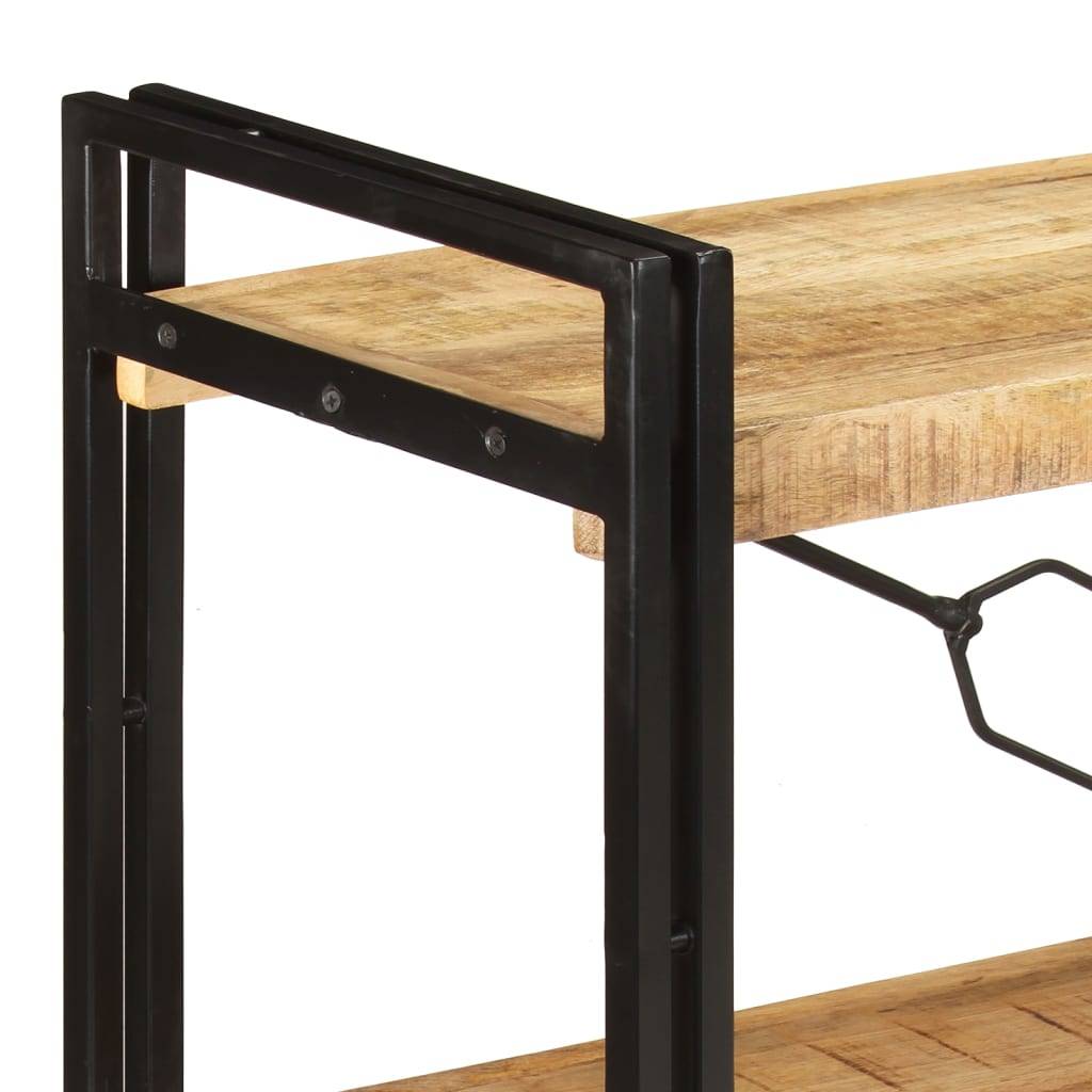 vidaXL Bücherregal 3 Fächer 140x30x80 cm Mango Massivholz