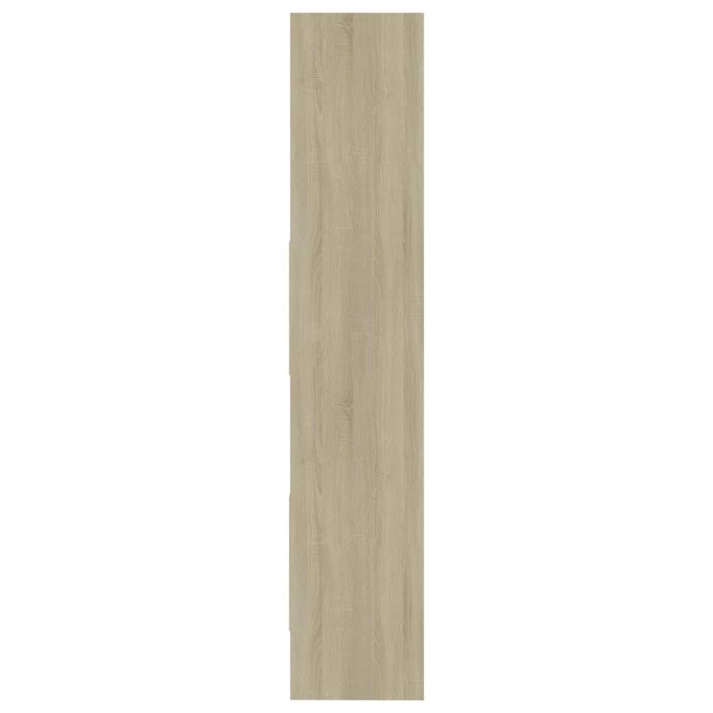 vidaXL Bücherregal Sonoma-Eiche 40x35x180 cm Holzwerkstoff
