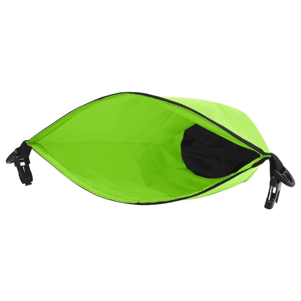 vidaXL Trockensack mit Reißverschluss Grün 20 L PVC