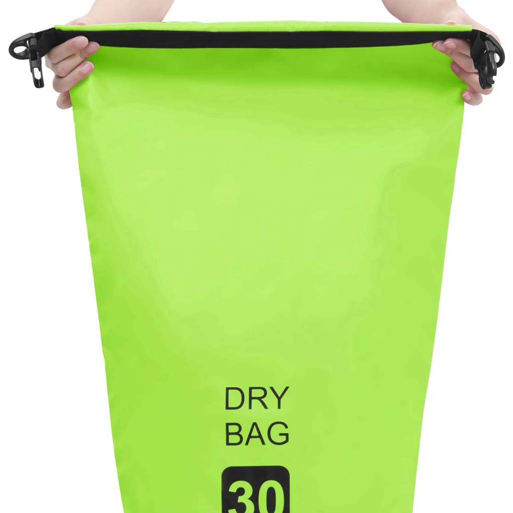 vidaXL Trockensack Grün 30 L PVC