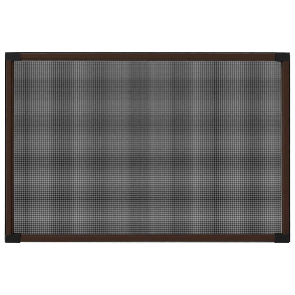 vidaXL Ausziehbarer Insektenschutz für Fenster Braun (100-193)x75 cm