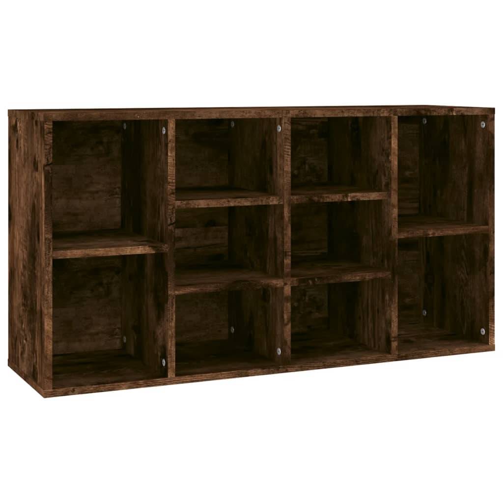vidaXL Schuhbank Räuchereiche 103x30x54,5 cm Holzwerkstoff