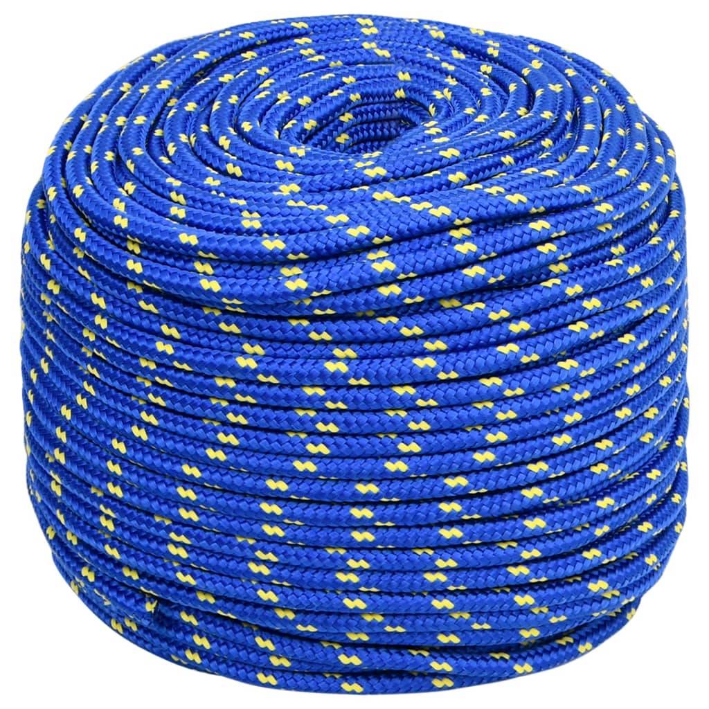 vidaXL Bootsseil Blau 10 mm 500 m Polypropylen