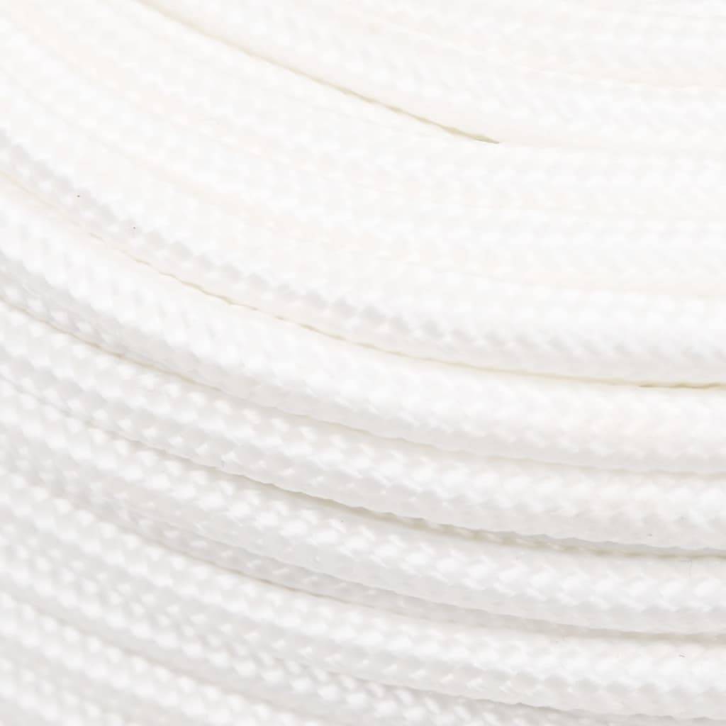 vidaXL Bootsseil Weiß 8 mm 100 m Polypropylen
