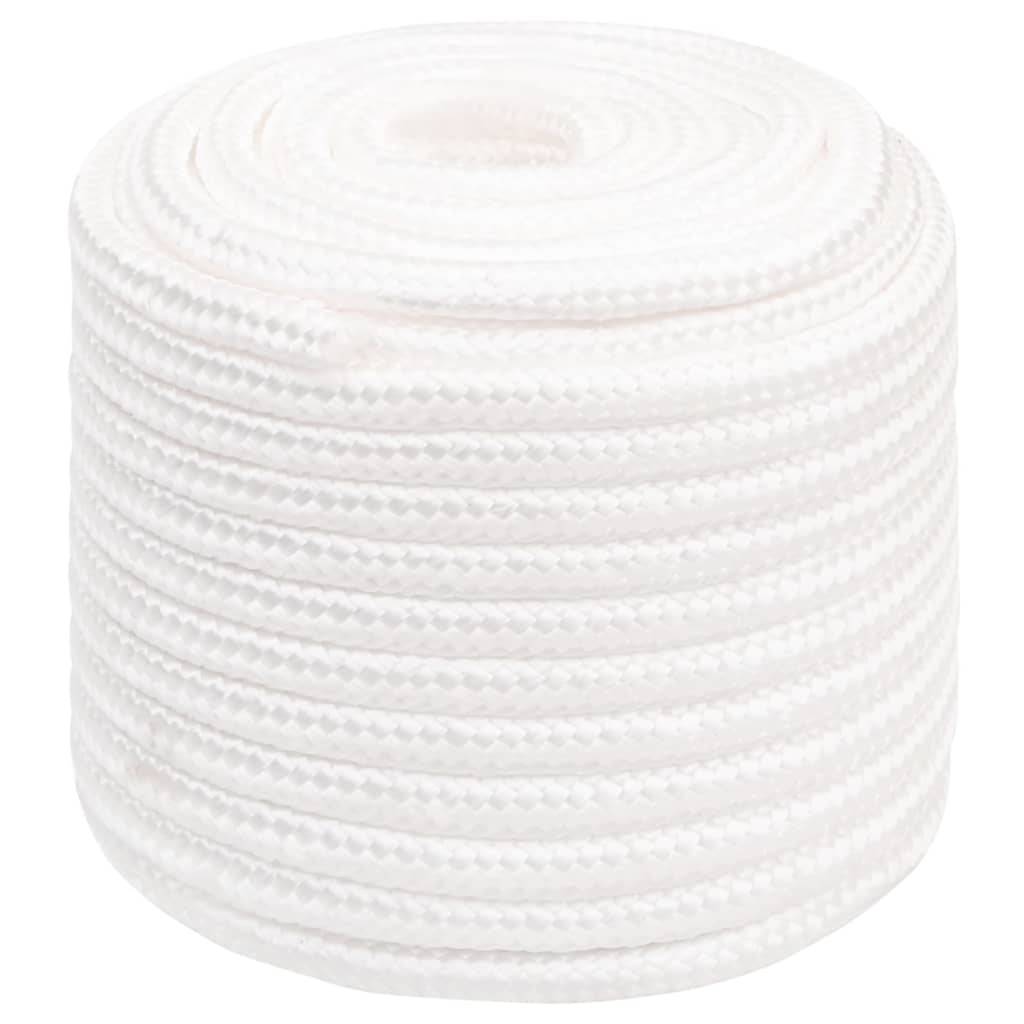 vidaXL Bootsseil Weiß 18 mm 50 m Polypropylen