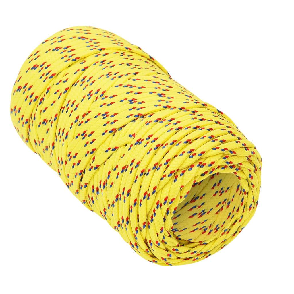 vidaXL Bootsseil Gelb 2 mm 500 m Polypropylen
