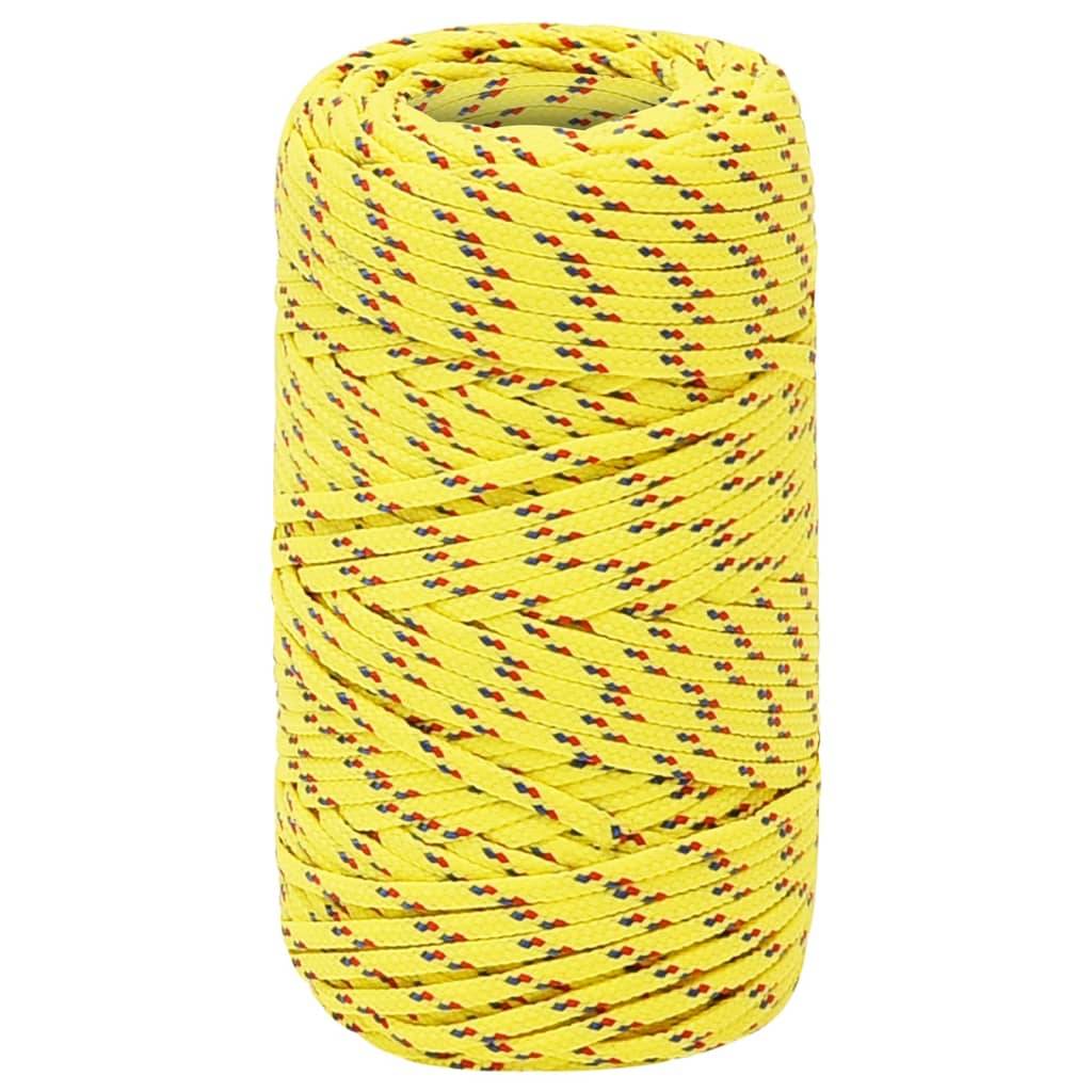 vidaXL Bootsseil Gelb 2 mm 500 m Polypropylen