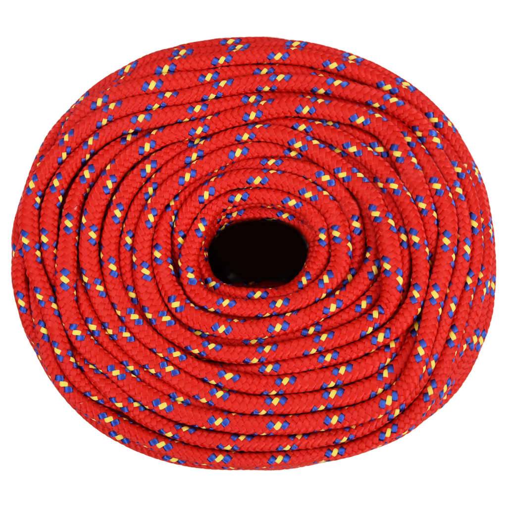 vidaXL Bootsseil Rot 10 mm 500 m Polypropylen
