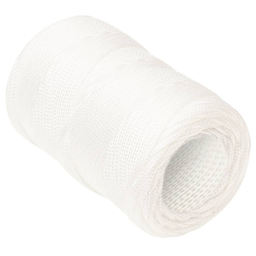 vidaXL Bootsseil Weiß 2 mm 500 m Polypropylen