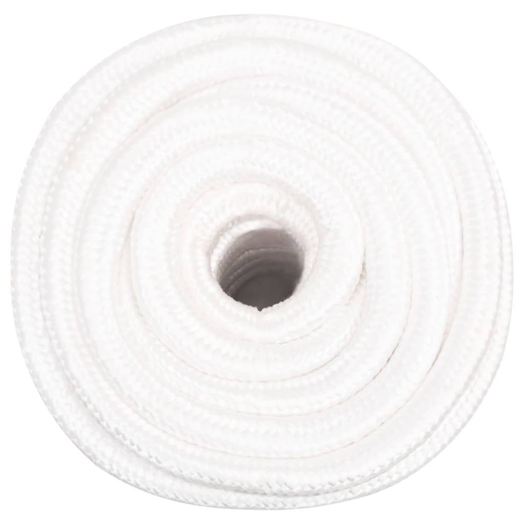 vidaXL Bootsseil Weiß 20 mm 25 m Polypropylen