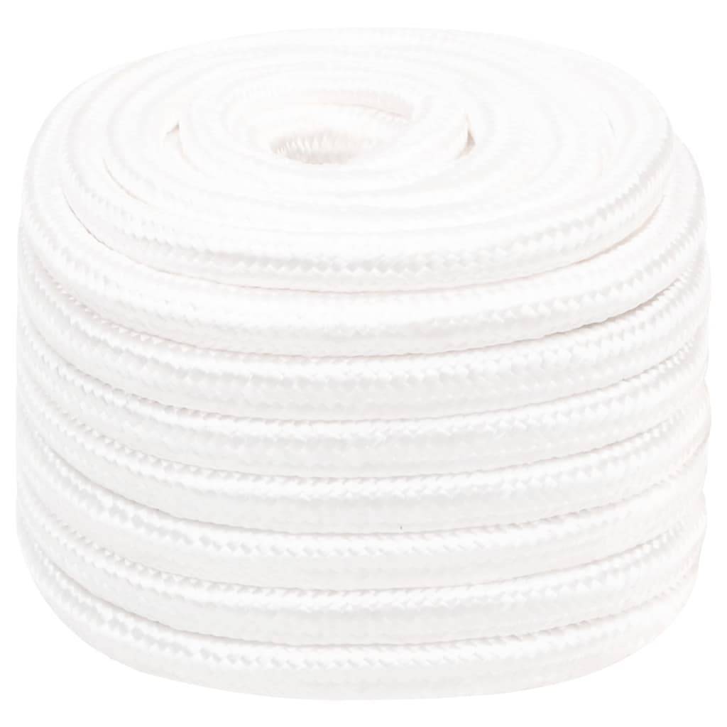 vidaXL Bootsseil Weiß 20 mm 100 m Polypropylen