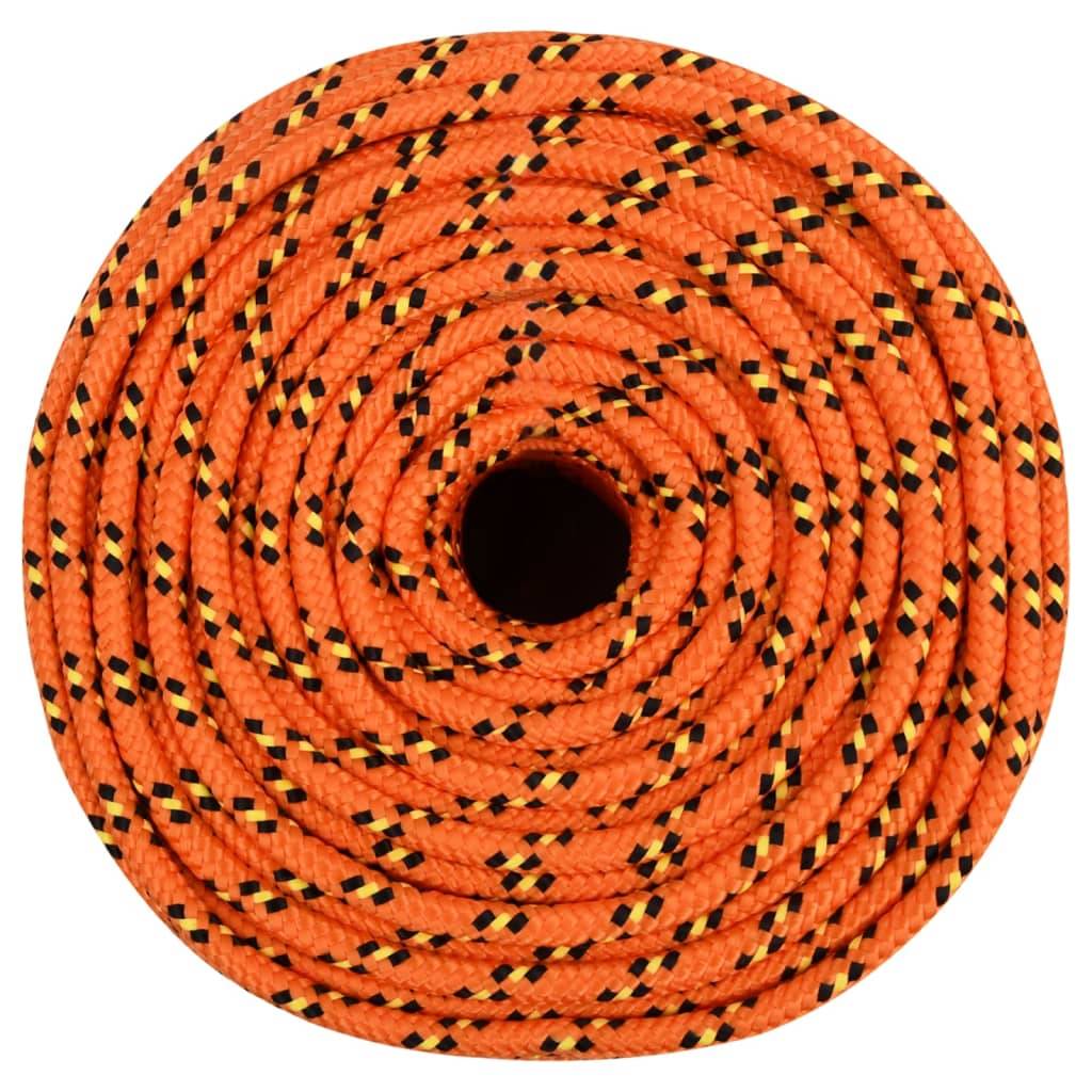 vidaXL Bootsseil Orange 8 mm 100 m Polypropylen