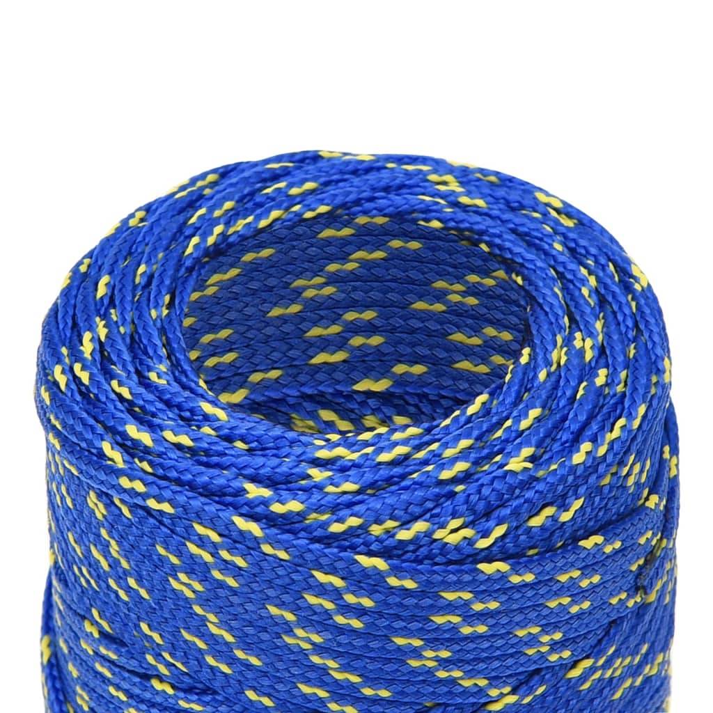 vidaXL Bootsseil Blau 2 mm 50 m Polypropylen