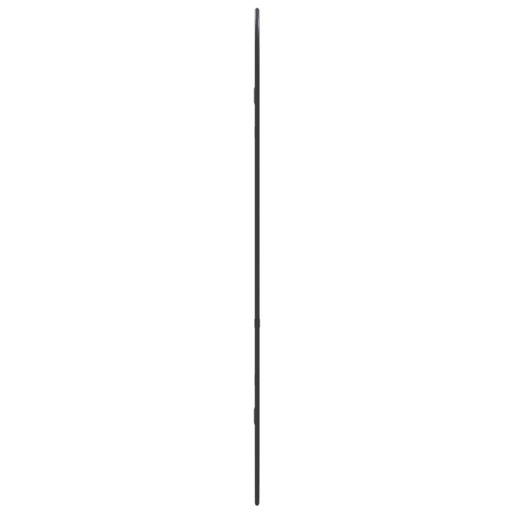 vidaXL Wandspiegel Schwarz 90x40 cm Oval
