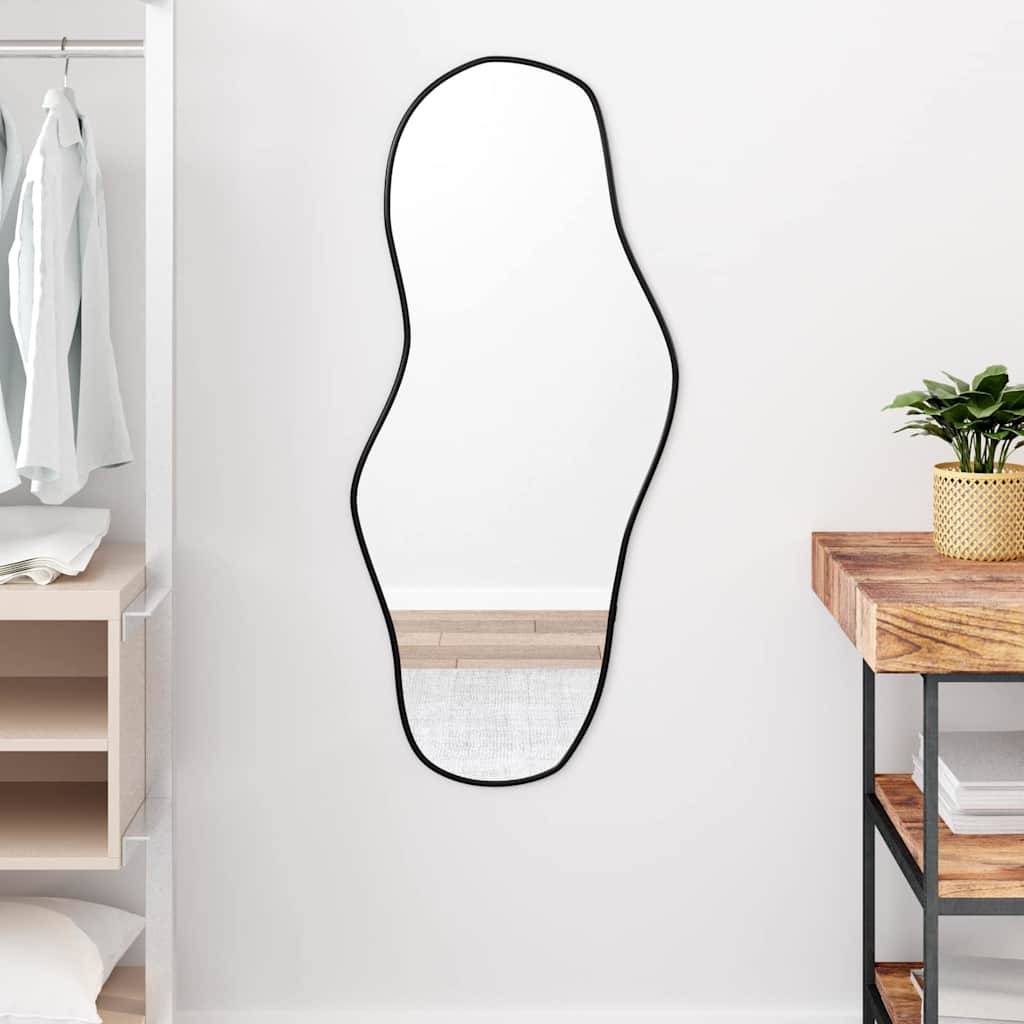 vidaXL Wandspiegel Schwarz 100x45 cm