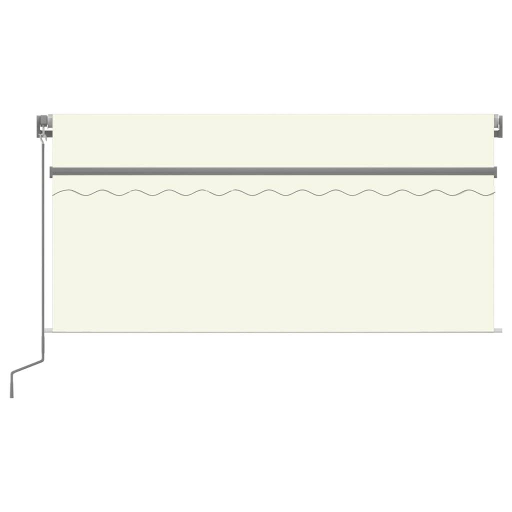 vidaXL Markise Manuell Einziehbar mit Rollo 3,5x2,5 m Creme