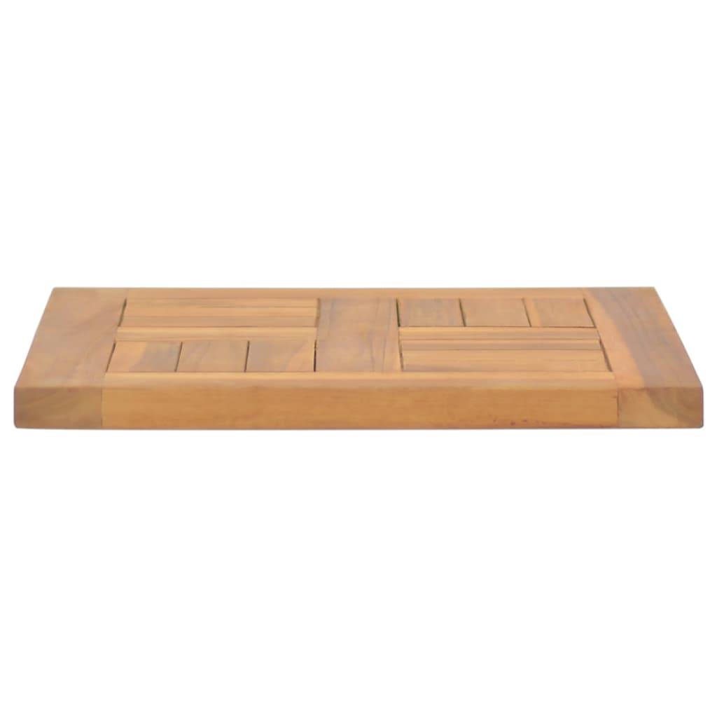 vidaXL Tischplatte Quadratisch 40x40x2,5 cm Massivholz Teak