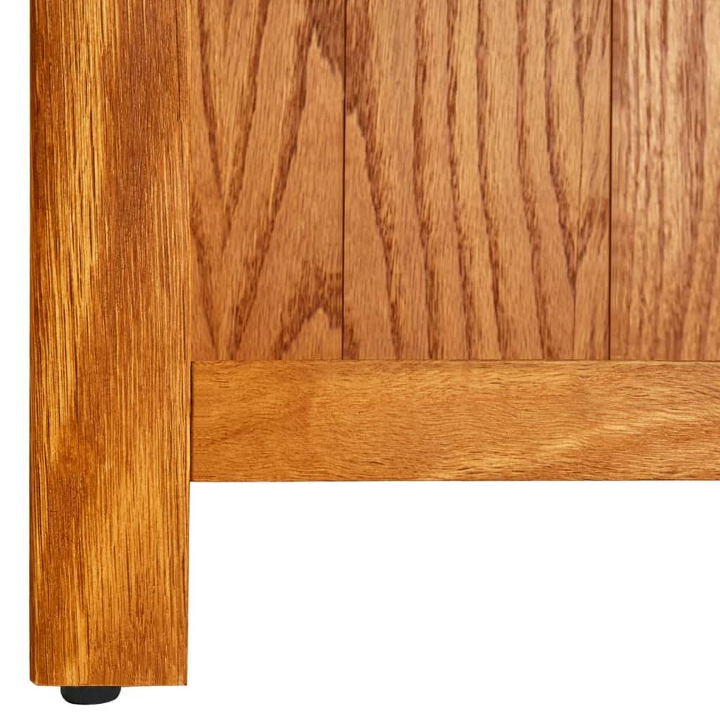 vidaXL Bücherregal 6 Fächer 52x22x180 cm Massivholz Eiche