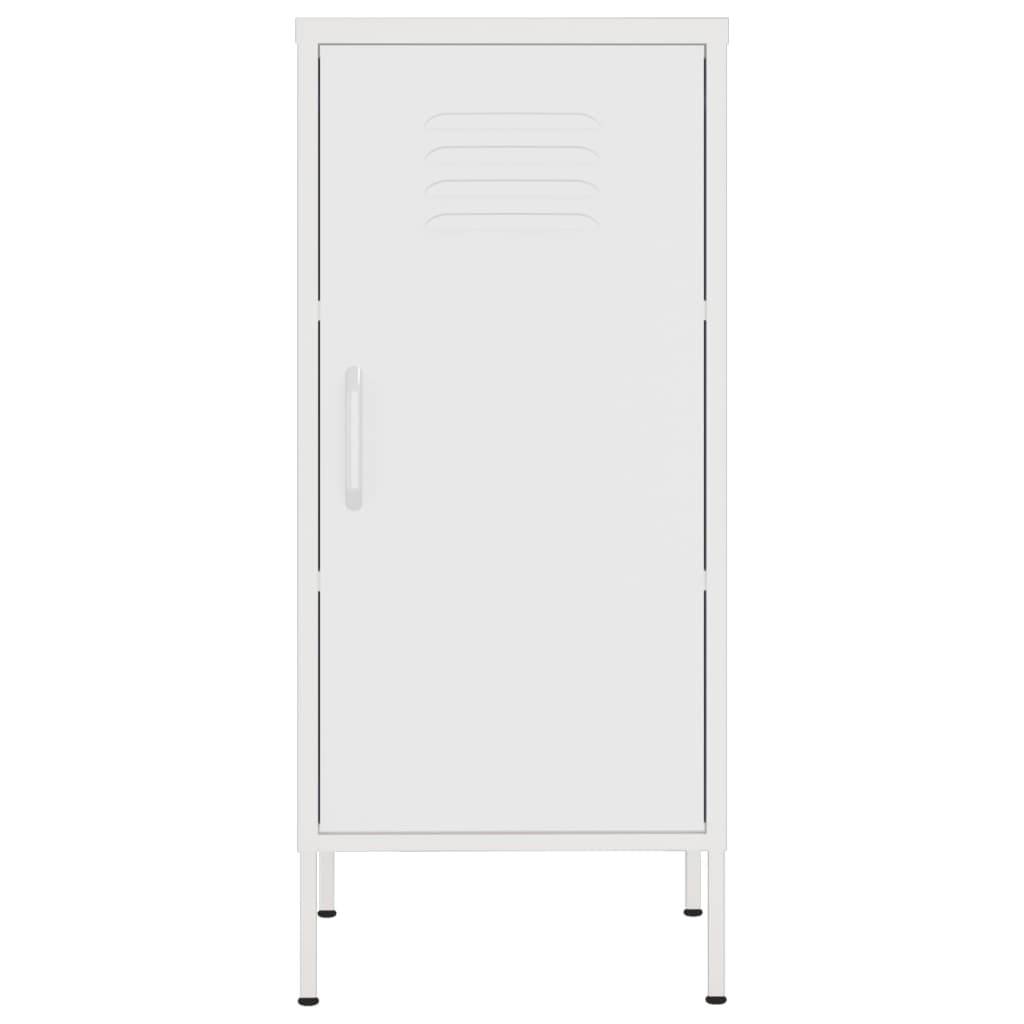 vidaXL Lagerschrank Weiß 42,5x35x101,5 cm Stahl