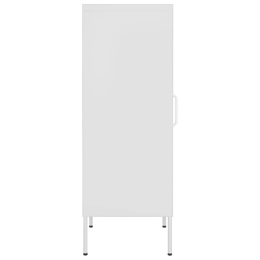 vidaXL Lagerschrank Weiß 42,5x35x101,5 cm Stahl
