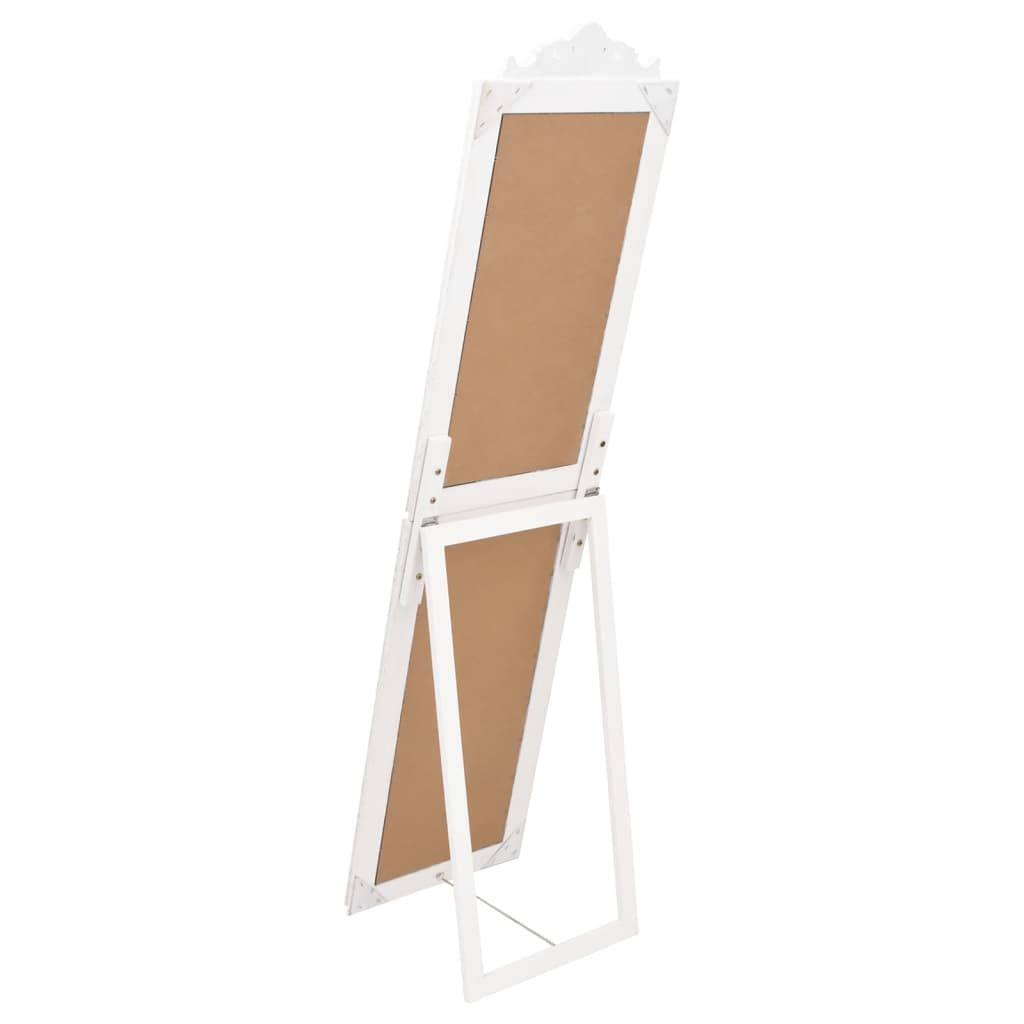 vidaXL Standspiegel Weiß 45x180 cm