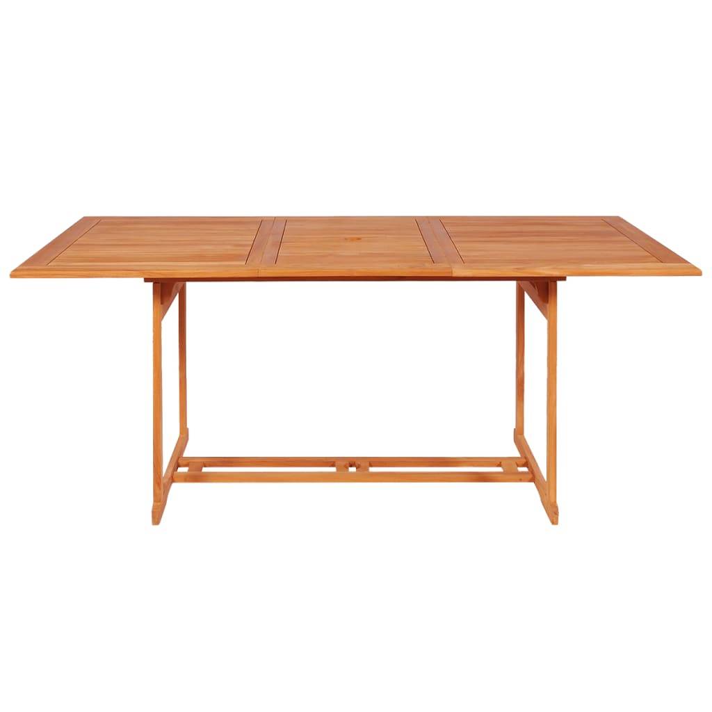 vidaXL 7-tlg. Garten-Essgruppe Massivholz Teak