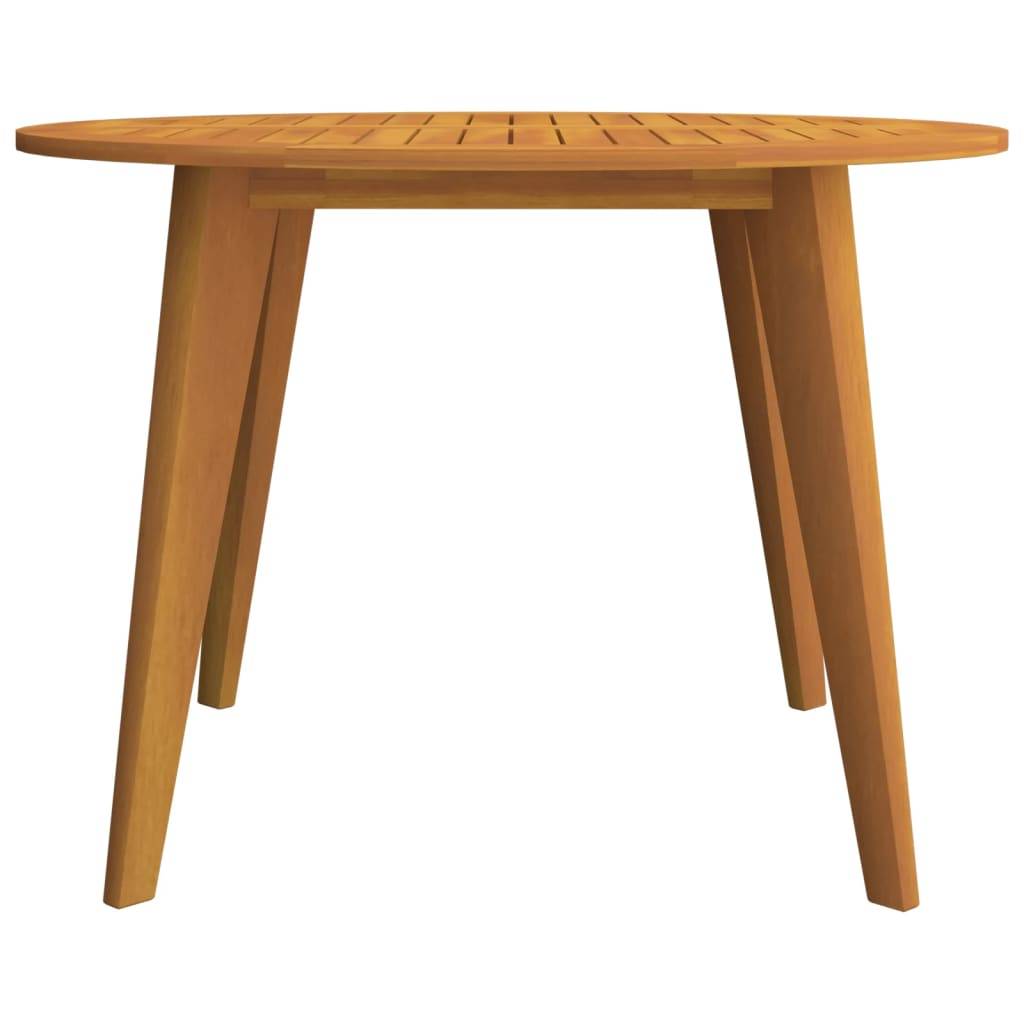 vidaXL Gartentisch Ø110x75 cm Massivholz Akazie