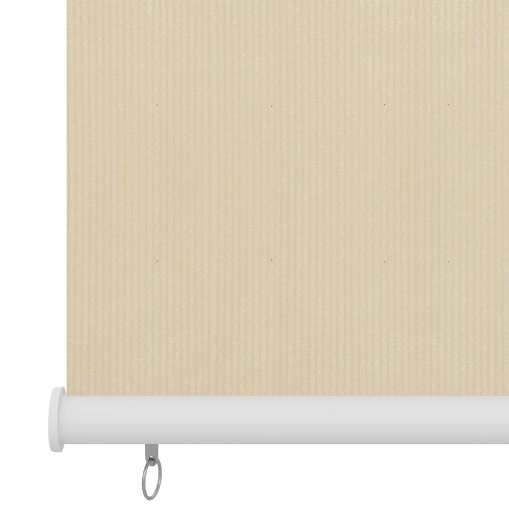vidaXL Außenrollo Creme 60x230 cm HDPE