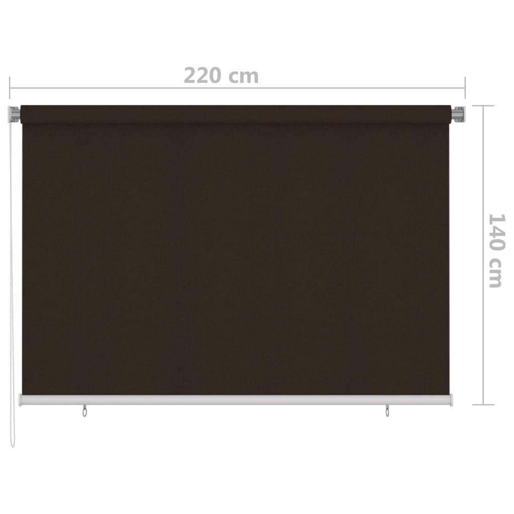 vidaXL Außenrollo 220x140 cm Braun