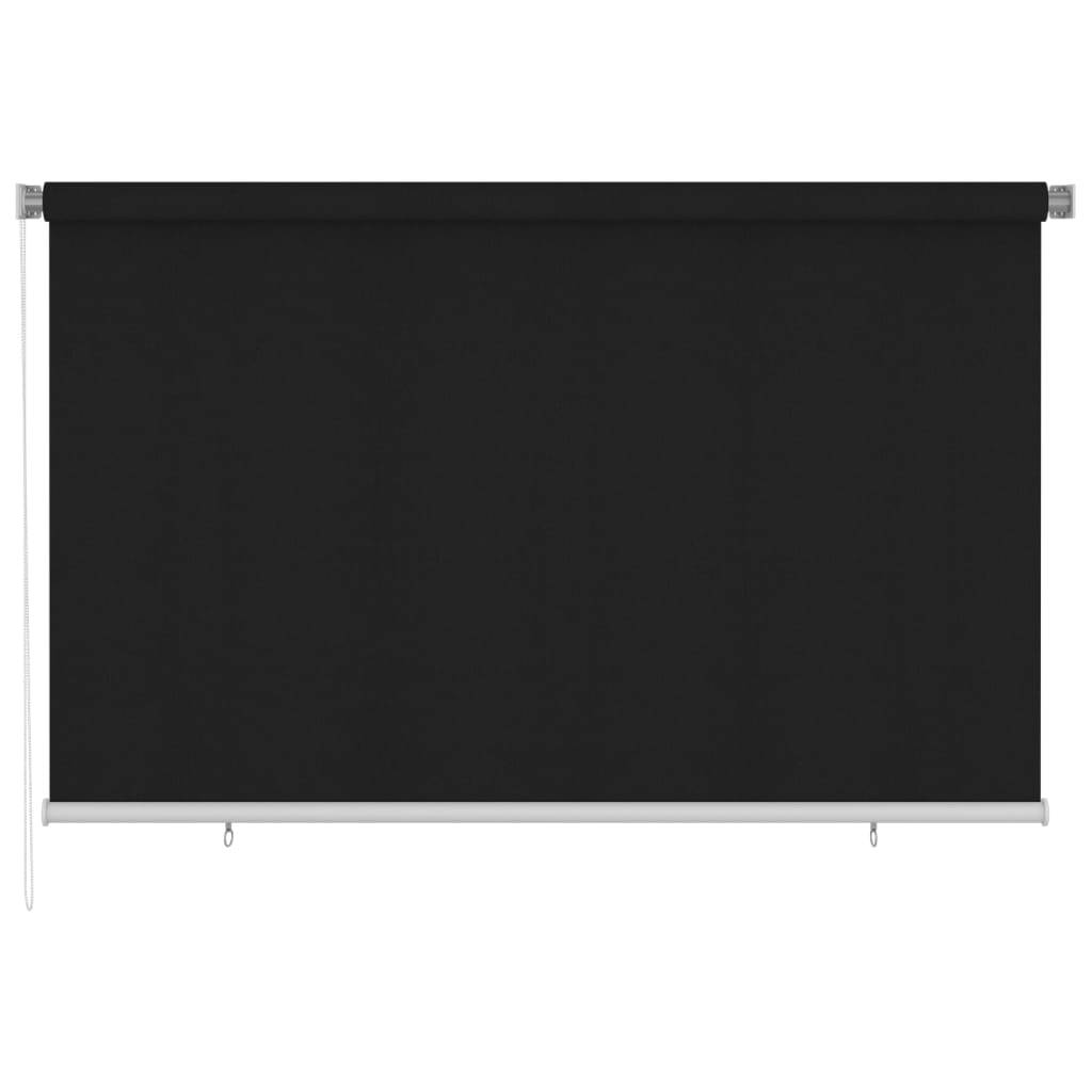 vidaXL Außenrollo 240x140 cm Schwarz