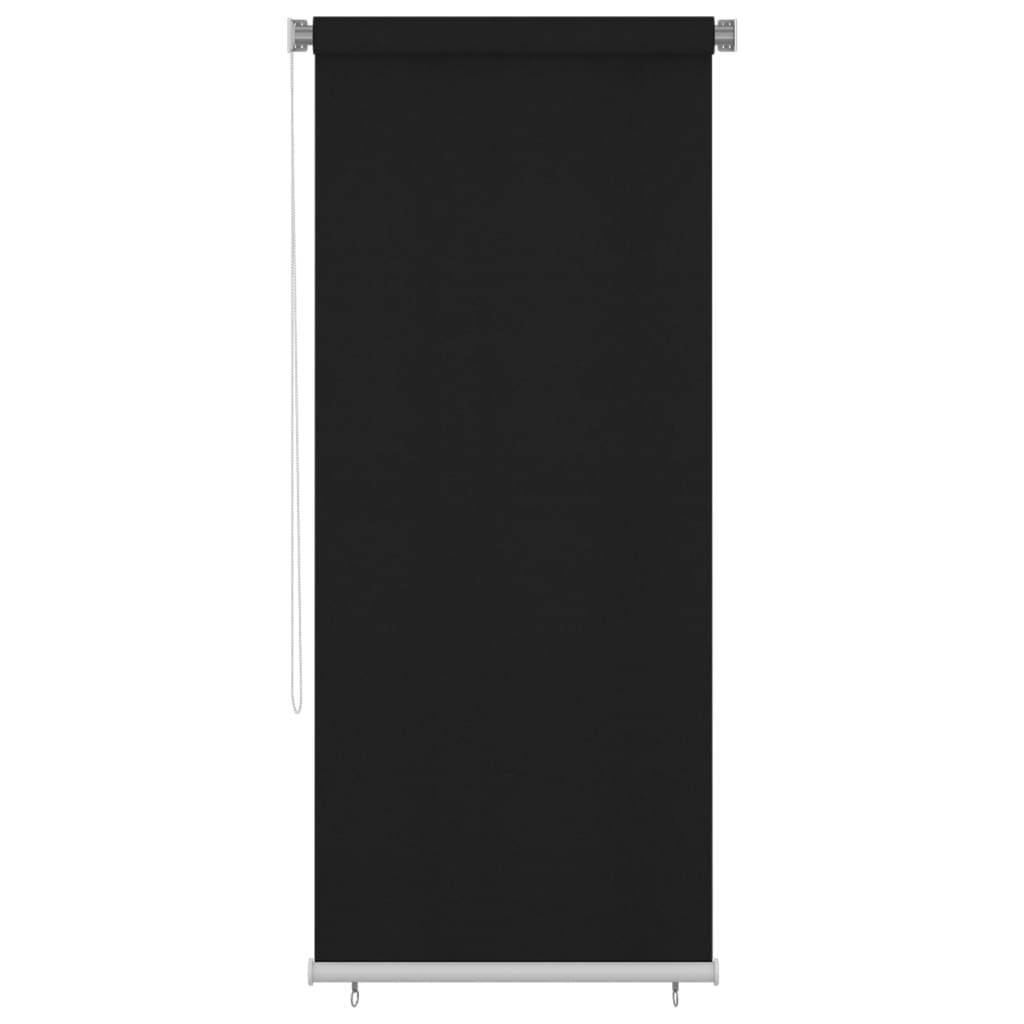 vidaXL Außenrollo 100x230 cm Schwarz